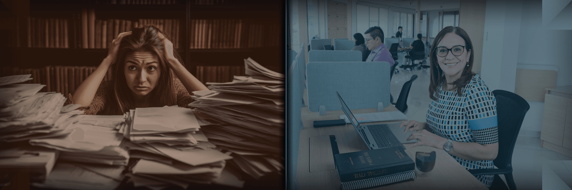 Before and after AI transformation